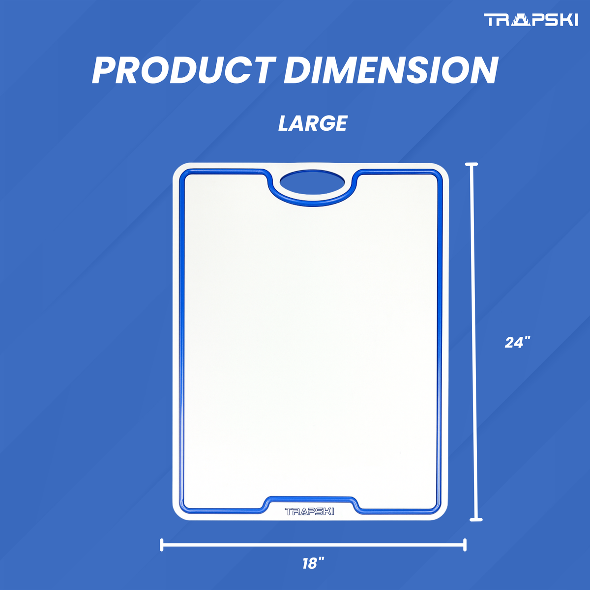 TRAPSKI Premium 1/2 Inch Thick HDPE Cutting Boards | Food-Grade Kitchen Prep Surface
