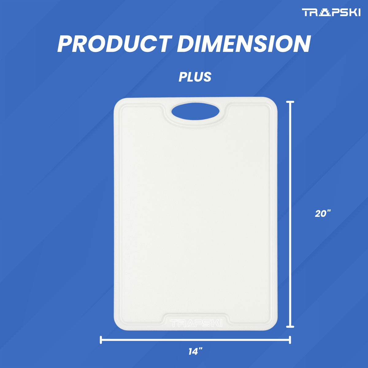 TRAPSKI Premium 1/2 Inch Thick HDPE Cutting Boards | Food-Grade Kitchen Prep Surface