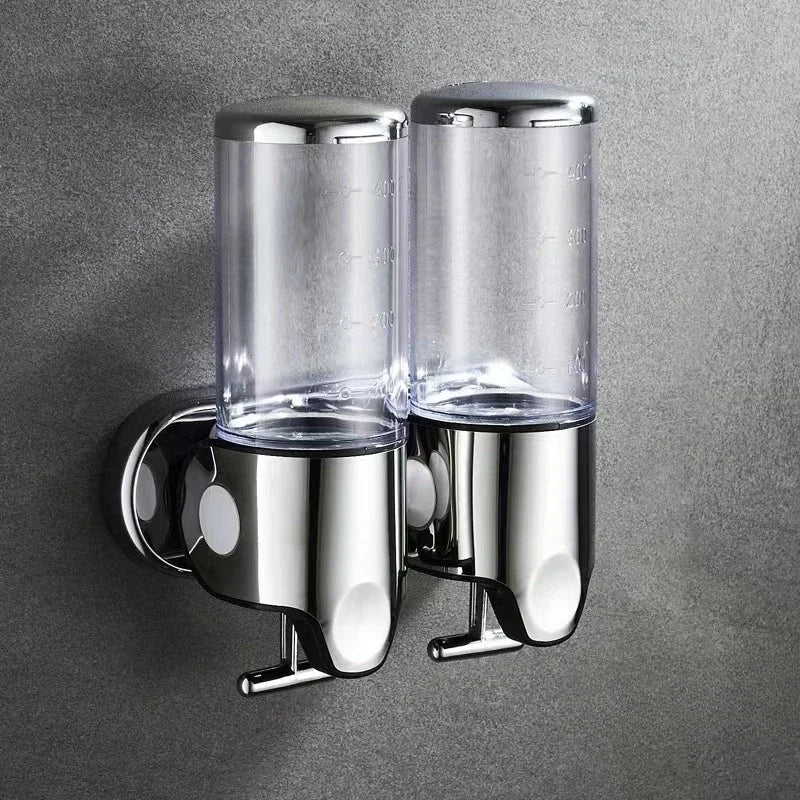 Wall-Mounted Shampoo and Soap Dispenser