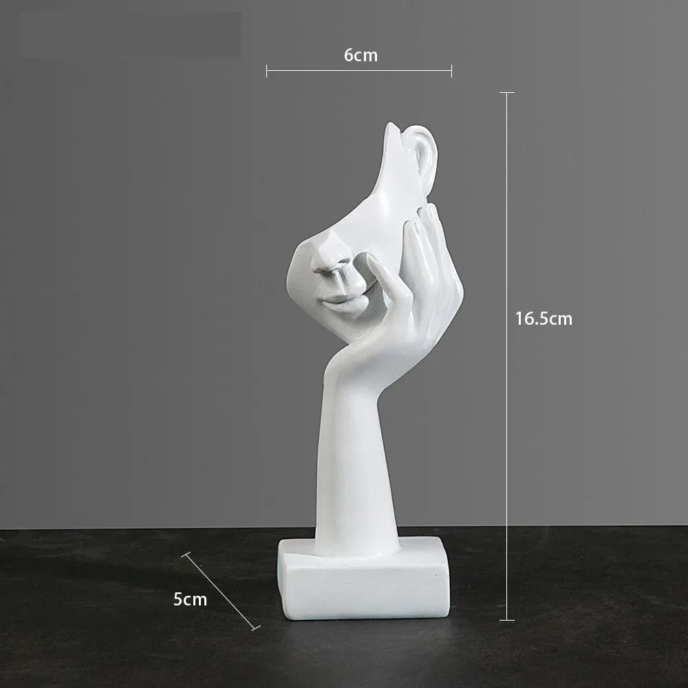 Resin Abstract Mask Statues European Miniature Figurines