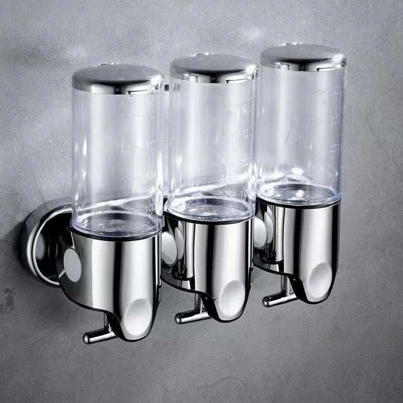 Wall-Mounted Shampoo and Soap Dispenser