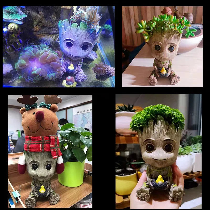 Home Decoration Crafts Miniature Model Office Desktop Display Cartoon Groot Figurines
