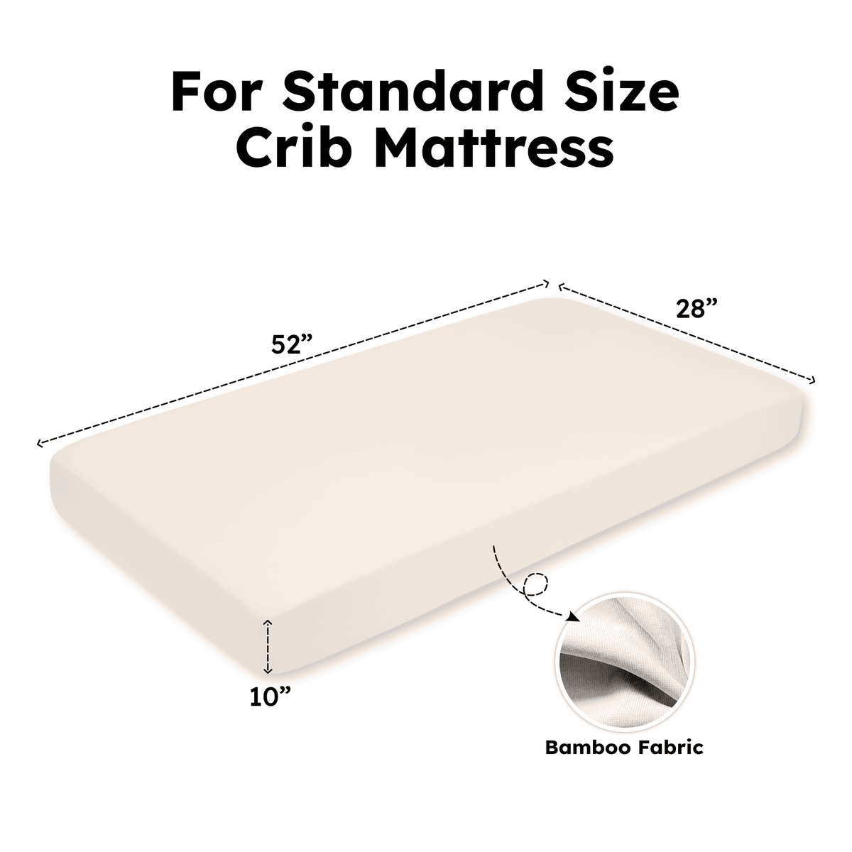 Bamboo Crib Sheet in Peach Fuzz