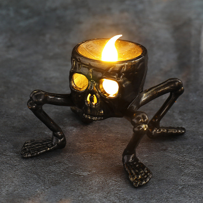 Halloween Skull Hand Lantern Atmosphere Decoration Props Skull Foot Night Halloween