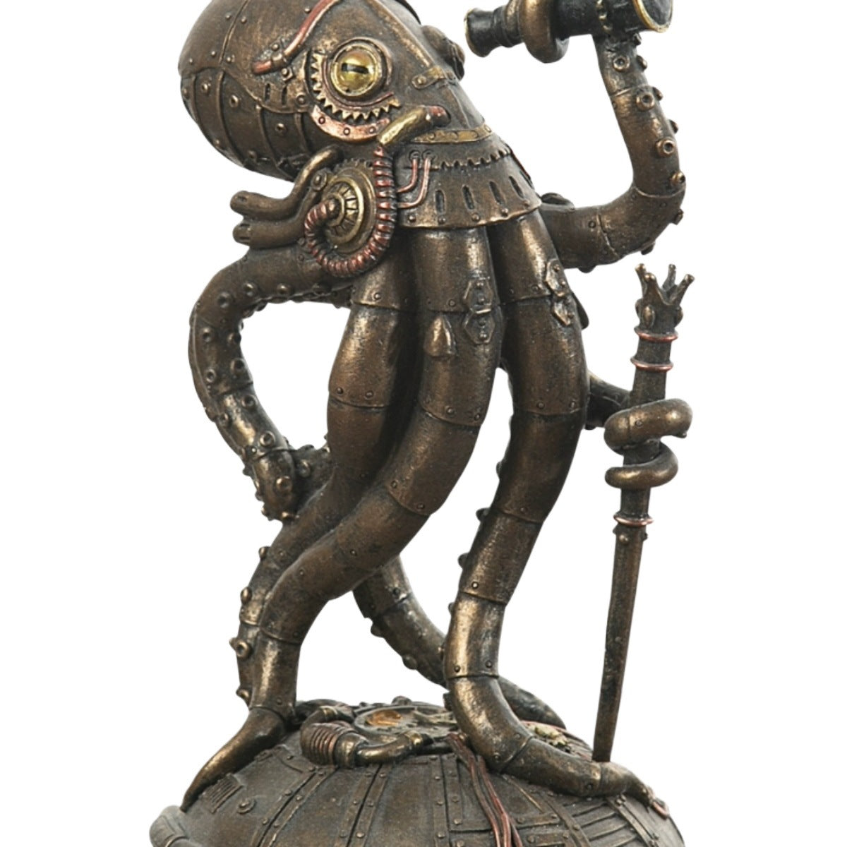 Steampunk-style Mechanical Traveler Octopus Sculpture Decoration