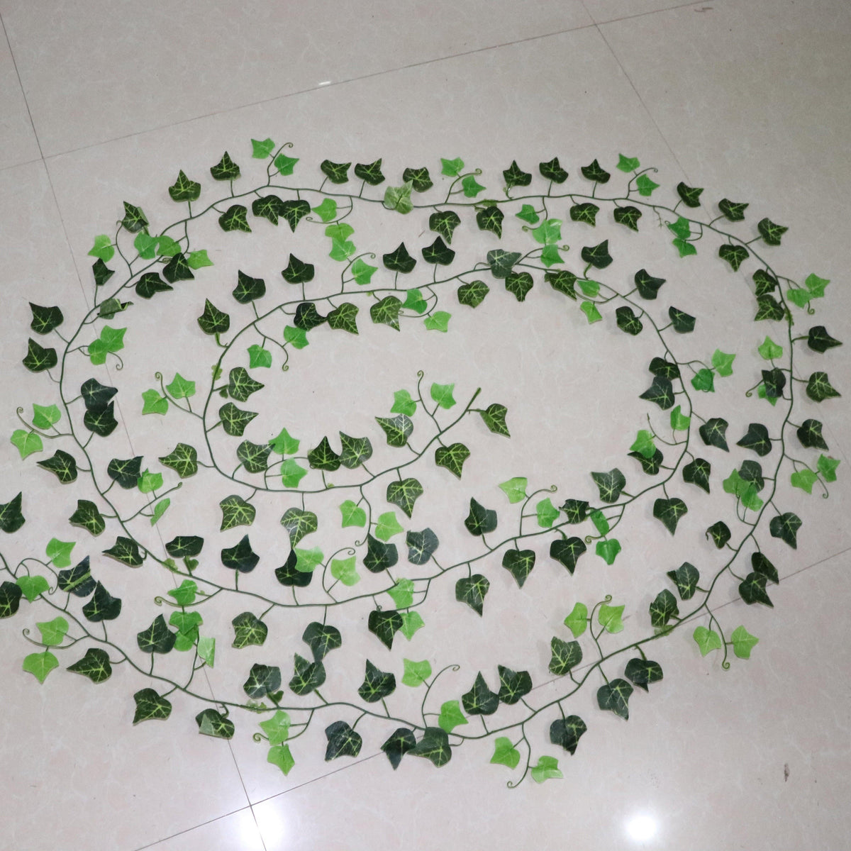 Artificial Ivy Leaf Garland Fake Leaves Hanging Vines Wedding Wall 100pcs Leaf 1 piece 2.4M