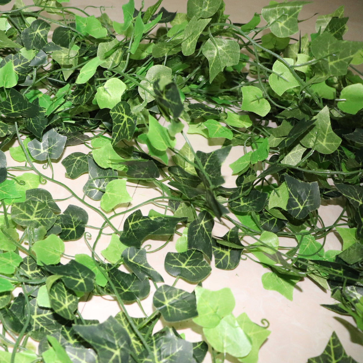 Artificial Ivy Leaf Garland Fake Leaves Hanging Vines Wedding Wall 100pcs Leaf 1 piece 2.4M