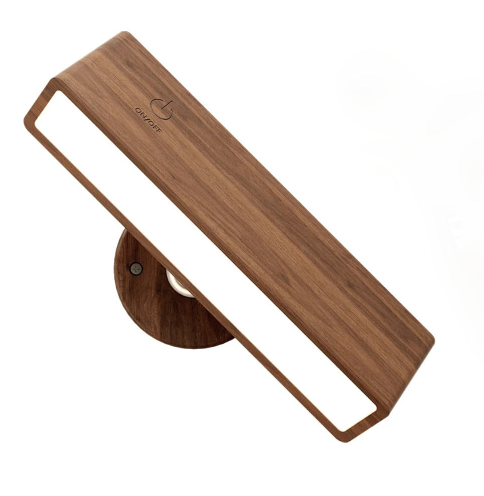 Creative Bedroom Minimalist Wooden Wall Lamp