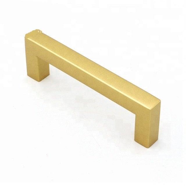 Black Silver Gold Cabinet Handle Square Furniture Hardware Stainless