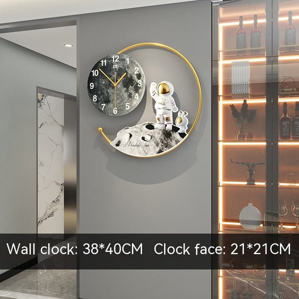 Clock Creative Wall Clock With Light Living Room Home – Ivy Lane Decor