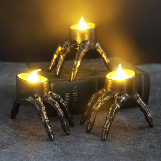 Halloween Skull Hand Lantern Atmosphere Decoration Props Skull Foot Night Halloween