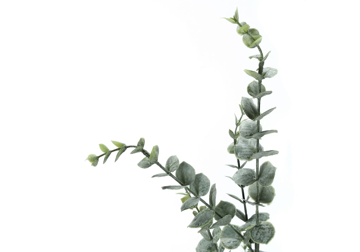 44" Tall, Artificial Plant, Eucalyptus Tree, Indoor, Faux, Floor, Greenery, Potted- Green / Black
