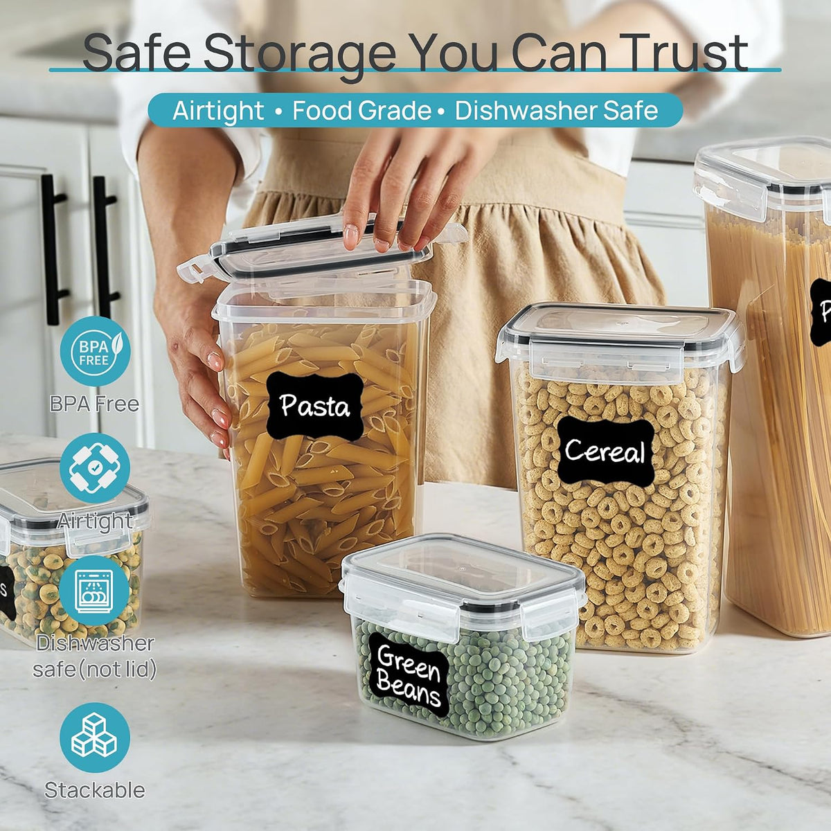 Airtight Food Storage Containers – 24-Piece BPA-Free Set