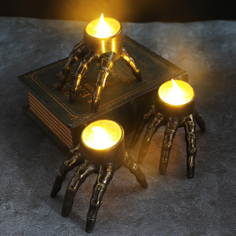 Halloween Skull Hand Lantern Atmosphere Decoration Props Skull Foot Night Halloween