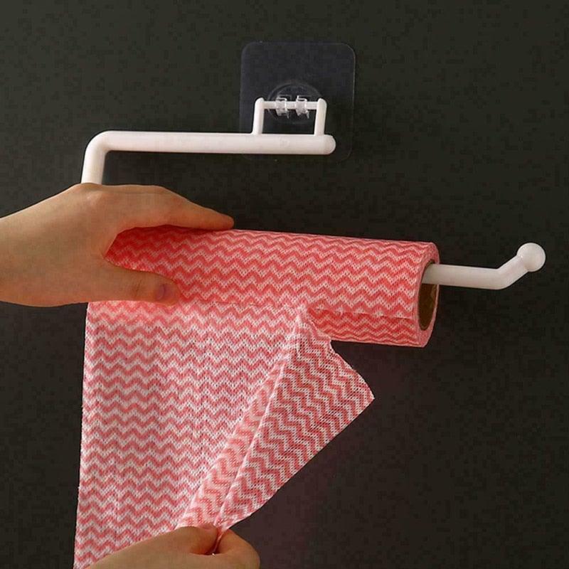 New Kitchen Paper Roll Holder Towel Hanger Rack Bar Cabinet Rag Hanging Holder