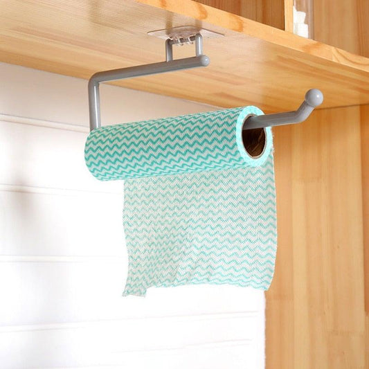 New Kitchen Paper Roll Holder Towel Hanger Rack Bar Cabinet Rag Hanging Holder