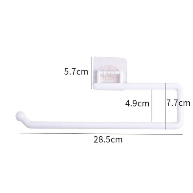New Kitchen Paper Roll Holder Towel Hanger Rack Bar Cabinet Rag Hanging Holder