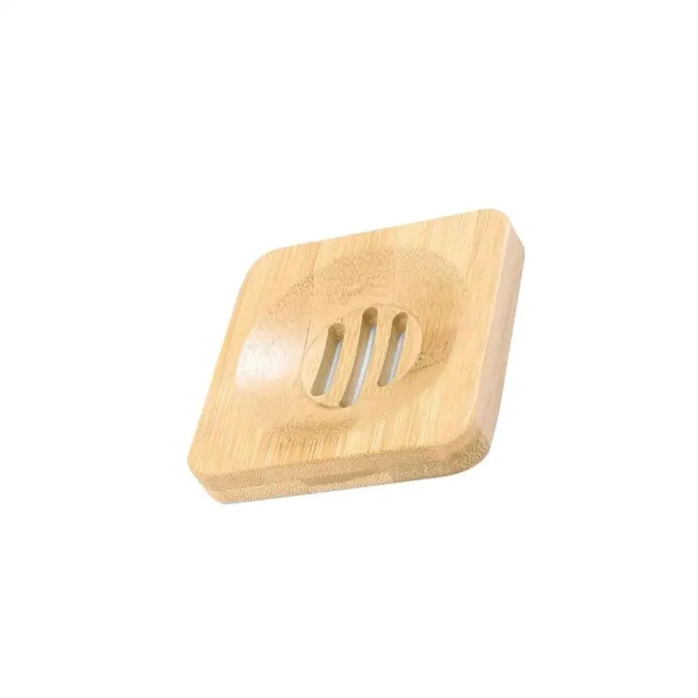 Wooden Natural Bamboo Soap Dishes Tray Holder Storage Soap Rack Plate Box pick variety