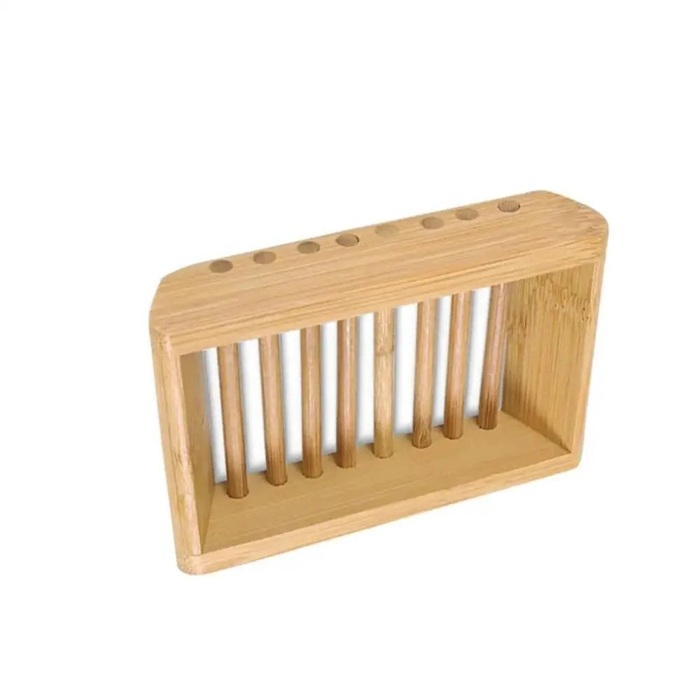 Wooden Natural Bamboo Soap Dishes Tray Holder Storage Soap Rack Plate Box pick variety