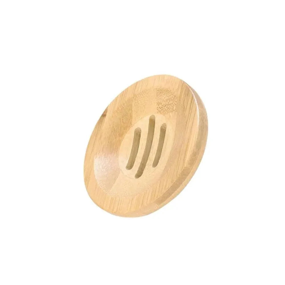 Wooden Natural Bamboo Soap Dishes Tray Holder Storage Soap Rack Plate Box pick variety