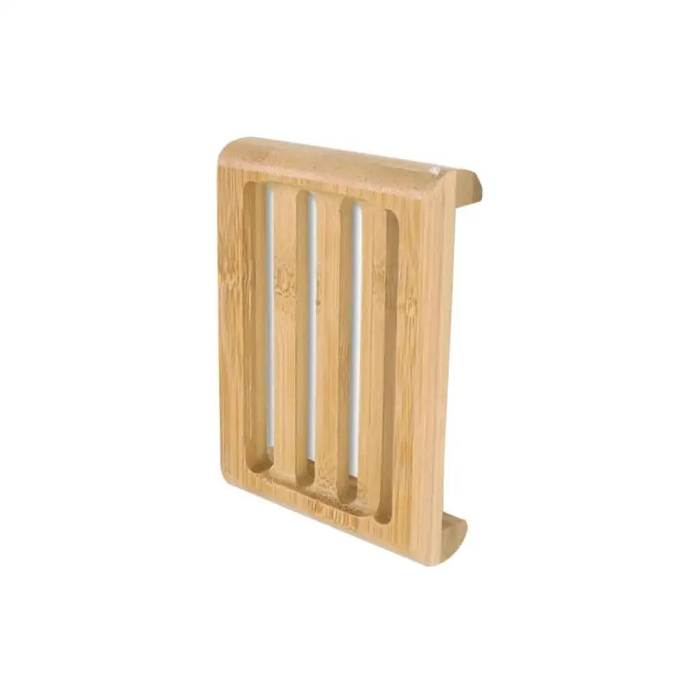Wooden Natural Bamboo Soap Dishes Tray Holder Storage Soap Rack Plate Box pick variety
