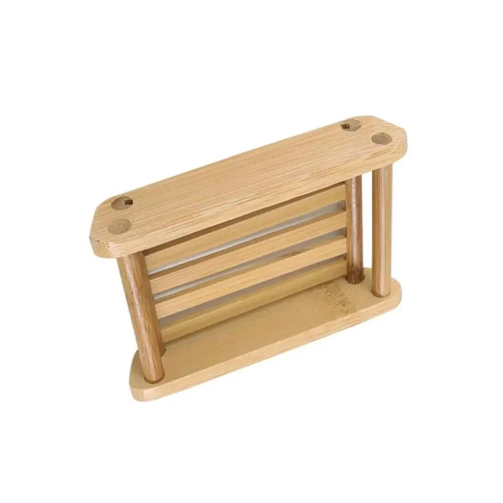 Wooden Natural Bamboo Soap Dishes Tray Holder Storage Soap Rack Plate Box pick variety
