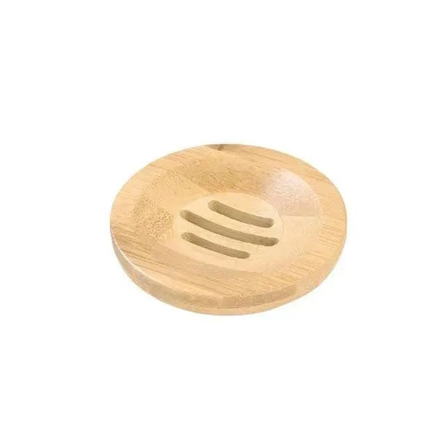 Wooden Natural Bamboo Soap Dishes Tray Holder Storage Soap Rack Plate Box pick variety